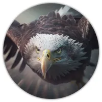 Коврик для мыши Орел, d.20см KM0315