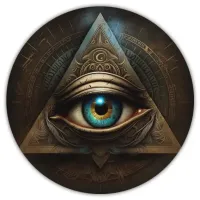Коврик для мыши Всевидящее око, d.20см KM0322