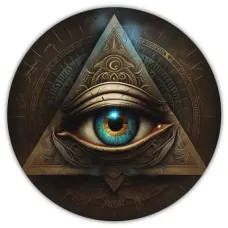Коврик для мыши Всевидящее око, d.20см KM0322