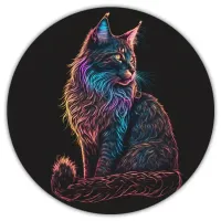 Коврик для мыши Кот, d.20см KM0325