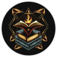 Коврик для мыши Магические книги, d.20см KM0332