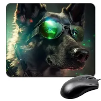 Коврик для мыши 22х18см Пес в очках KMP191