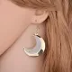 Серьги Полумесяц, 57х35х10мм SE197