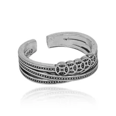 Безразмерное кольцо Пять монет, 6мм KL333