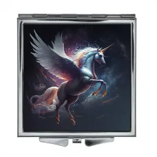 Складное зеркало квадратное Единорог ZER2-0216