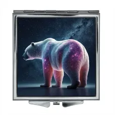 Складное зеркало квадратное Белый медведь ZER2-0217