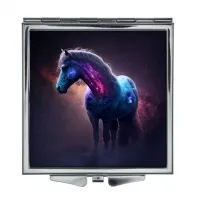 Складное зеркало квадратное Космический конь ZER2-0228