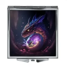 Складное зеркало квадратное Яйцо дракона ZER2-0236