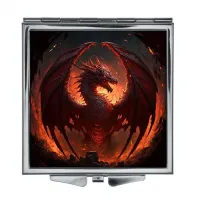 Складное зеркало квадратное Дракон ZER2-0241