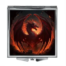 Складное зеркало квадратное Дракон ZER2-0241