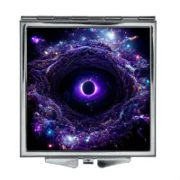 Складное зеркало квадратное Черная дыра ZER2-0242