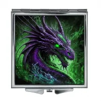 Складное зеркало квадратное Дракон ZER2-0244