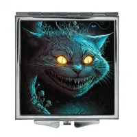 Складное зеркало квадратное Чеширский кот ZER2-0257