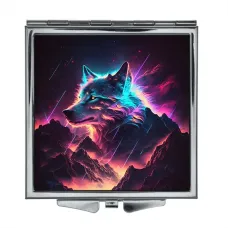 Складное зеркало квадратное Волк ZER2-0267