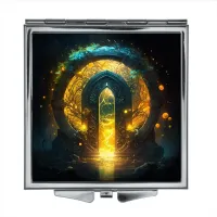 Складное зеркало квадратное Врата ZER2-0268