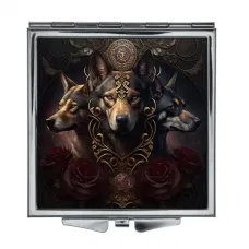 Складное зеркало квадратное Цербер ZER2-0270