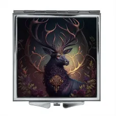 Складное зеркало квадратное Олень ZER2-0272