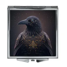 Складное зеркало квадратное Ворон ZER2-0279