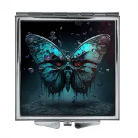 Складное зеркало квадратное Мотылек мертвая голова ZER2-0285