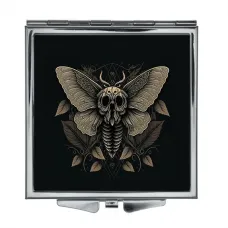 Складное зеркало квадратное Мотылек мертвая голова ZER2-0286