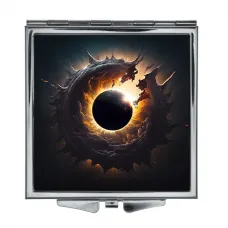 Складное зеркало квадратное Черная дыра ZER2-0290