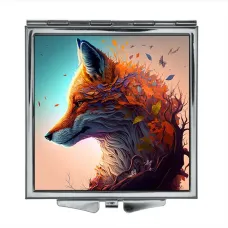 Складное зеркало квадратное Лиса ZER2-0295