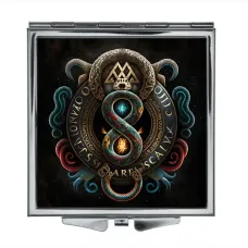 Складное зеркало квадратное Амулет бесконечности ZER2-0300