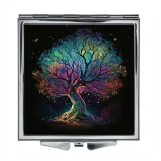 Складное зеркало квадратное Дерево жизни ZER2-0304