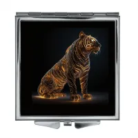 Складное зеркало квадратное Тигр ZER2-0305