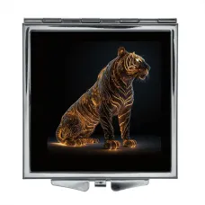 Складное зеркало квадратное Тигр ZER2-0305