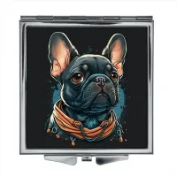 Складное зеркало квадратное Мопс ZER2-0306