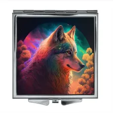 Складное зеркало квадратное Волк ZER2-0309