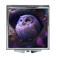 Складное зеркало квадратное Сова ZER2-0313