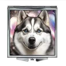 Складное зеркало квадратное Хаски ZER2-0314