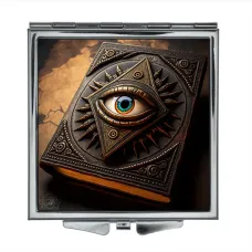 Складное зеркало квадратное Книга ZER2-0315