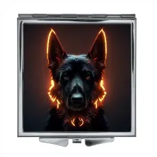 Складное зеркало квадратное Собака ZER2-0325