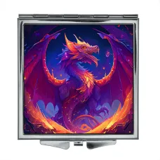 Складное зеркало квадратное Дракон ZER2-0327