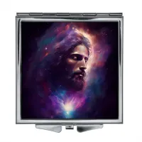 Складное зеркало квадратное Иисус ZER2-0330