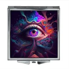 Складное зеркало квадратное Глаз ZER2-0334