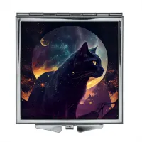 Складное зеркало квадратное Кот ZER2-0346