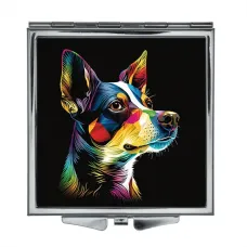 Складное зеркало квадратное Собака ZER2-0348