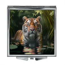 Складное зеркало квадратное Тигр ZER2-0350