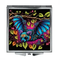 Складное зеркало квадратное Летучая мышь ZER2-0354