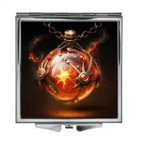 Складное зеркало квадратное Алхимия ZER2-0367