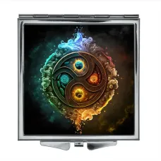 Складное зеркало квадратное 4 стихии ZER2-0373