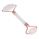 Двойной массажер-валик из розового кварца, 14х5,5см MJCH059