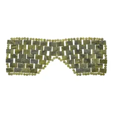 Массажер-маска из светлого нефрита, 25,5х9см MJCH068-02