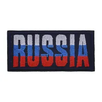 Нашивка Russia, 7х3см NS055