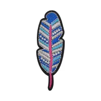 Нашивка Перо, 7,5х2,5см NS060