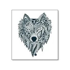 Временная татуировка Волк, 12х7,5см TTCD-120